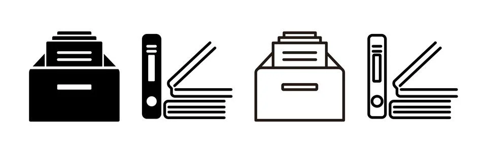 Archive icon vector. archive storage icon vector. folders icon. イラスト素材
