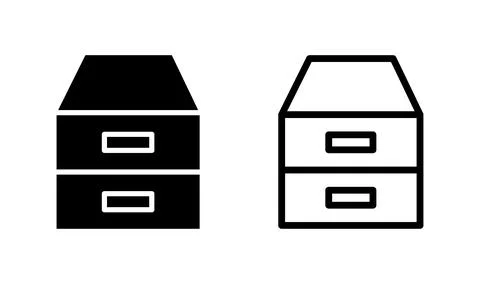 Archive icon vector. archive storage icon vector. folders icon. Illustrazione stock