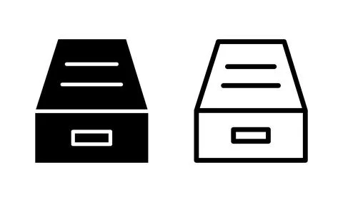 Archive icon vector. archive storage icon vector. folders icon. Illustrazione stock