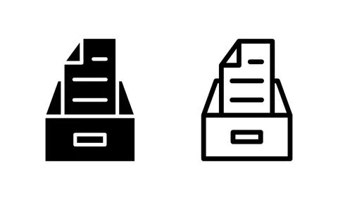 Archive icon vector. archive storage icon vector. folders icon. イラスト素材