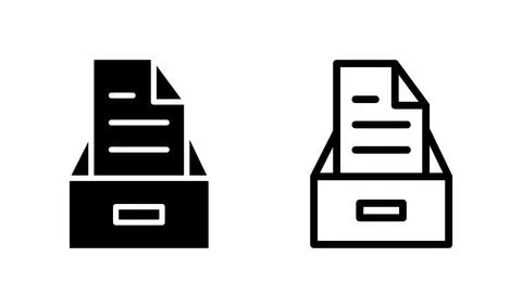 Archive icon vector. archive storage icon vector. folders icon. イラスト素材
