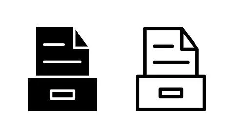 Archive icon vector. archive storage icon vector. folders icon. 스톡 일러스트