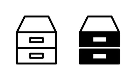 Archive icon vector. archive storage icon vector. folders icon. 스톡 일러스트