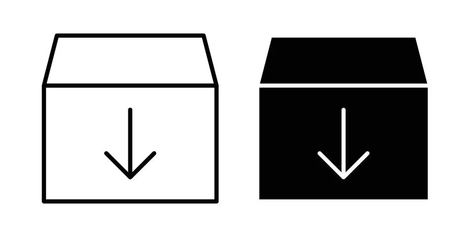 Archive icon vector editable eps10 Stock Illustration