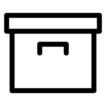 Archive line icon vector illustration isolated on white background 스톡 일러스트