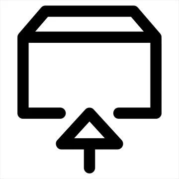 Archive line icon vector illustration isolated on white background Stock Illustration