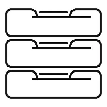 Archive storing files organizing data system icon イラスト素材