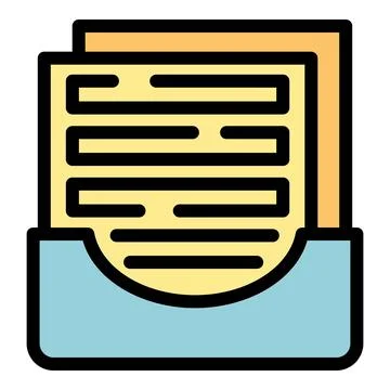 Archive storing important documents with text representing information 库存插图