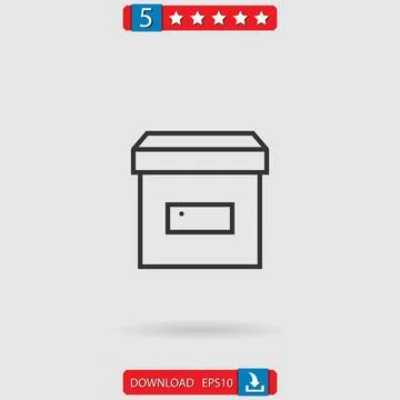 Archive vector icon Stock Illustration