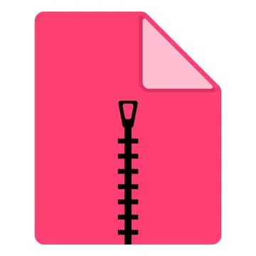 Archive zip file compression icon. doodle icon drawing Stock Illustration