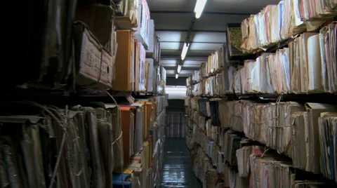 Archives and recipes  Stock Footage 57723491