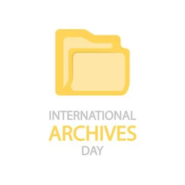 Archives international day folder イラスト素材