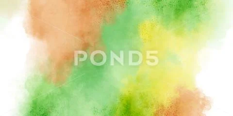 ArchiveSummer watercolor background design concept PSD Template