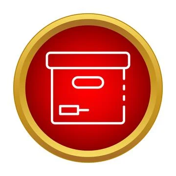 Archiving box icon symbol for storage organization イラスト素材