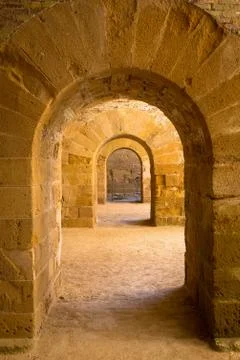 Archs in perspective Stock Photos