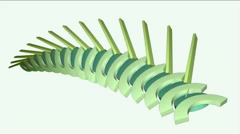 Arch,stick &amp; circle,abstract math geometry array,computer tech building virtual Stock Footage 11022893