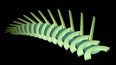 Arch,stick &amp; circle,abstract math geometry array,computer tech building virtual Stock Footage 11022945