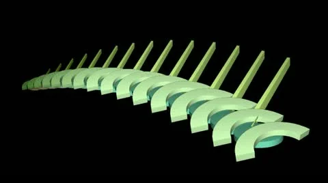 Arch,stick &amp; circle,abstract math geometry array,computer tech building virtual Stock Footage 11023242