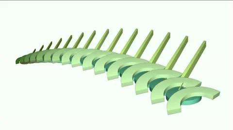 Arch,stick &amp; circle,abstract math geometry array,computer tech building virtual Stock Footage 11023276