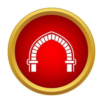 Archway icon visualizing portal, gateway, and entrance concepts Stock Illustration