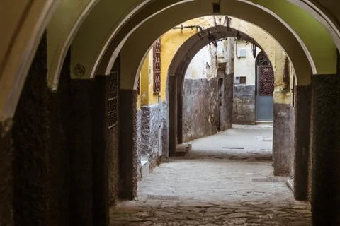 Archway of the medina Stock Photos