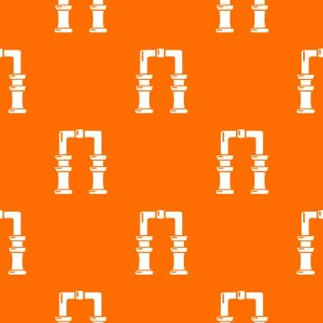 Archway pattern vector orange Stock Illustration