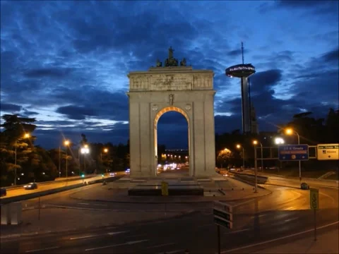 Arco de Moncloa Timelapse Stock Footage 159079140