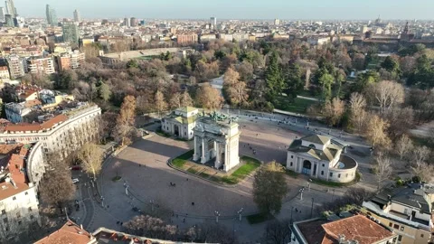 Arco della Pace Stock Footage 261464675