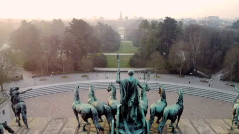 Arco Della Pace, Milano. Arch Of Peace, Milan. Stock Footage 240408542