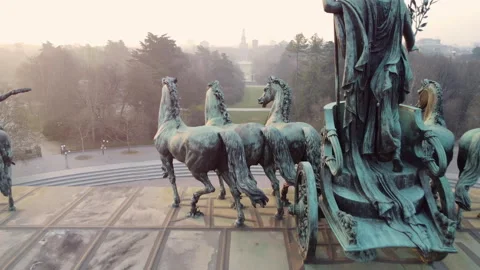Arco Della Pace, Milano. Arch Of Peace, Milan. Stock Footage 240410341