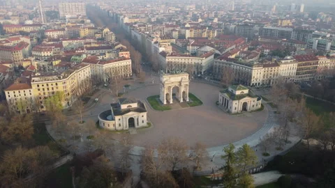 Arco Della Pace, Milano. Arch Of Peace, Milan. Stock Footage 240411853