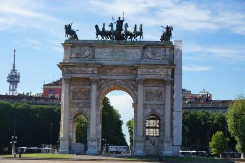 Arco della Pace Stock Photos