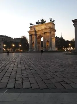 Arco della Pace Stock Photos