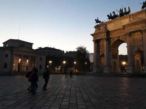 Arco della Pace Stock Photos