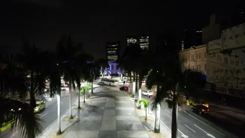 Arcos da Lapa - Rio de Janeiro - Brazil - Drone - Nigth Stock Footage 172239761