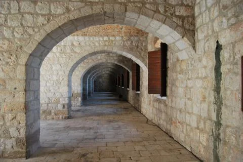 Arcos Fuerte Arches Fort Lovrijenac Dubrovnik Stock Photos
