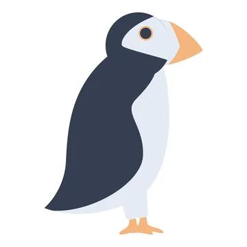Arctic bird icon cartoon vector. Alaska animal Stock Illustration