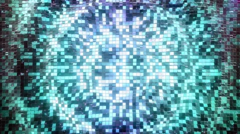 Arctic Blue-Purple square blocks background waves animation. Seamless loop. 库存影片 68761713