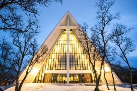 Arctic cathedral Stock Photos