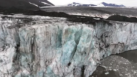 Arctic circle endless frozen landscape with heavy snow, Aerial view Stock-Footage 290160597