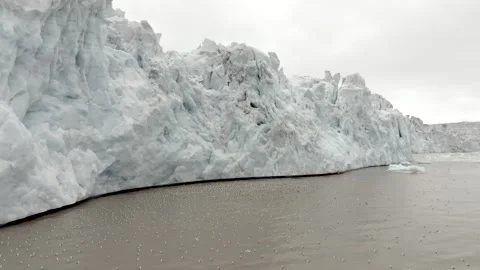 Arctic circle massive icecap and arctic ocean, Aerial view Stock-Footage 302730089