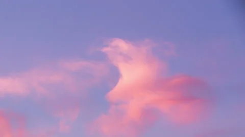 Arctic Cloudscape of pink clouds forming Stock Footage 47577066