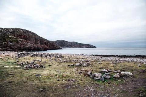 Arctic coastline Stock Photos