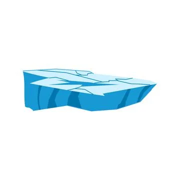 Arctic ice crack cartoon vector illustration 스톡 일러스트