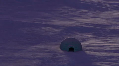 Arctic Igloo Stock Footage 45882273