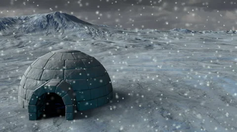 Arctic Igloo Stock Footage 45883350