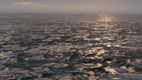 Arctic landscape of the Arctic Ocean. Ice and cold Stock Footage 138961875