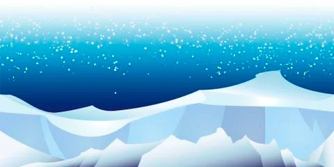 Arctic landscape pattern Illustrazione stock