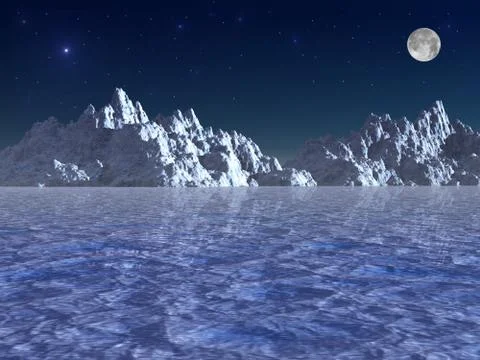 Arctic night Stock Photos