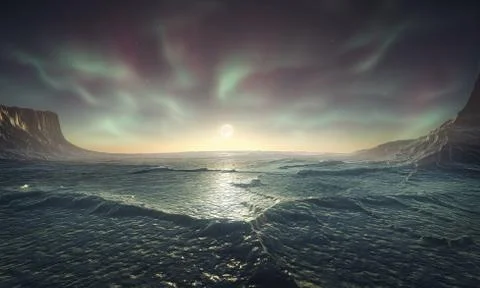 Arctic night Stock Photos
